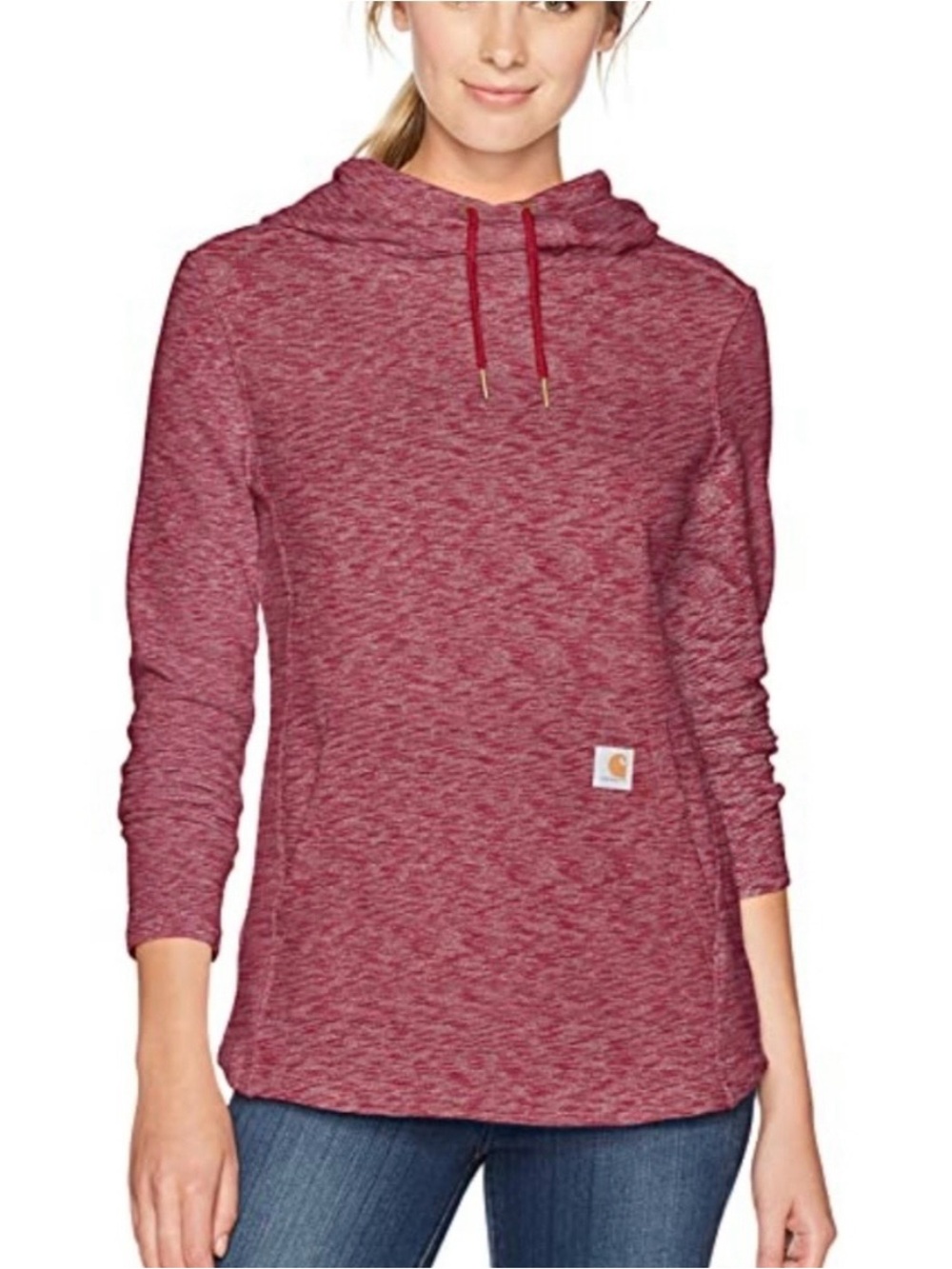 Carhartt Women’s Heather Red Cowl Neck